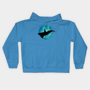 Orca in blue Kids Hoodie